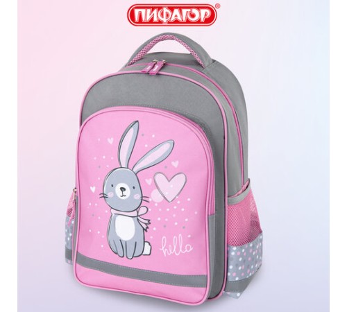 Рюкзак ПИФАГОР SCHOOL, 1 отделение, 3 кармана, 