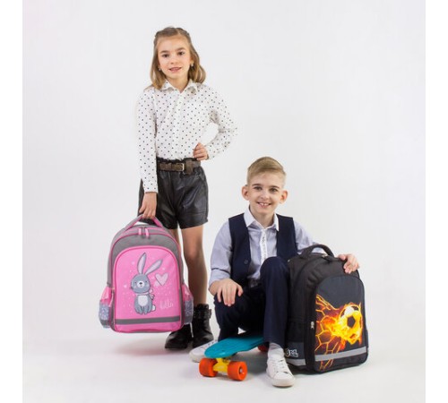 Рюкзак ПИФАГОР SCHOOL, 1 отделение, 3 кармана, 