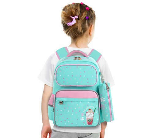 Рюкзак ЮНЛАНДИЯ COMPLETE с пеналом в комплекте, эрго-спинка, 