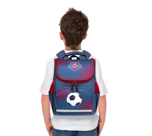 Ранец ПИФАГОР BASIC, 1 отделение, 3 кармана, эргономичная спинка, 