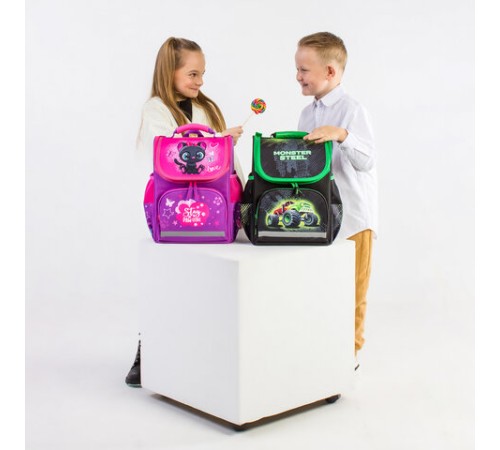 Ранец ПИФАГОР BASIC, 1 отделение, 3 кармана, эргономичная спинка, 