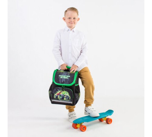 Ранец ПИФАГОР BASIC, 1 отделение, 3 кармана, эргономичная спинка, 