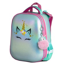 Ранец BRAUBERG SHINY, 2 отделения, с брелком, 