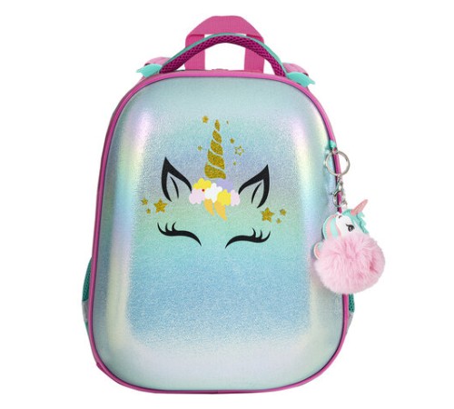 Ранец BRAUBERG SHINY, 2 отделения, с брелком, 