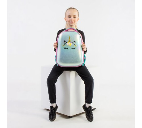 Ранец BRAUBERG SHINY, 2 отделения, с брелком, 