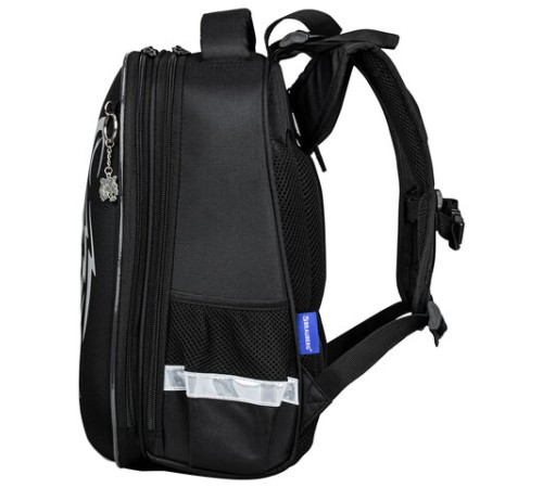 Ранец BRAUBERG SHINY, 2 отделения, с брелком, 