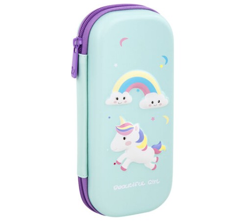 Пенал BRAUBERG, 1 отделение, 1 откидная планка, EVA 3D, 22х10х5 см, 