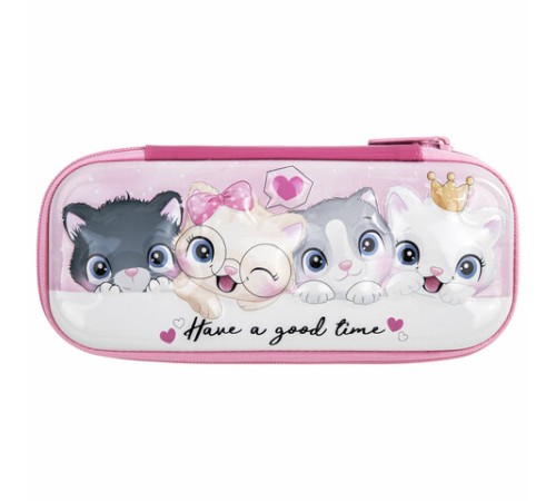 Пенал BRAUBERG, 1 отделение, 1 откидная планка, EVA 3D, 22х10х5 см, 