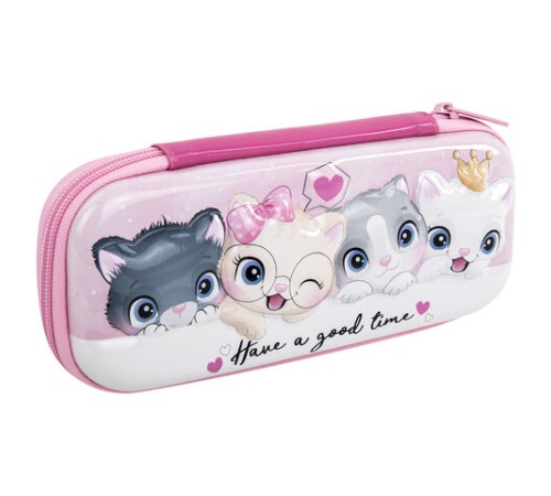 Пенал BRAUBERG, 1 отделение, 1 откидная планка, EVA 3D, 22х10х5 см, 