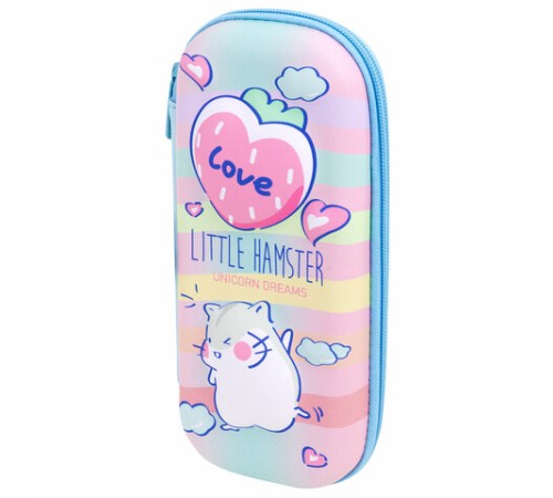 Пенал BRAUBERG, 1 отделение, 1 откидная планка, EVA 3D, 22х10х5 см, 