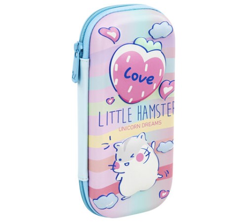 Пенал BRAUBERG, 1 отделение, 1 откидная планка, EVA 3D, 22х10х5 см, 