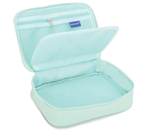 Пенал-косметичка BRAUBERG БОЛЬШОЙ, 1 отделение, 1 откидная планка, ткань, 21x15x6 см, 