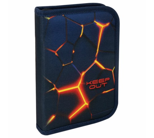 Пенал BRAUBERG, 1 отделение, 2 откидные планки, полиэстер, 21х14 см, 