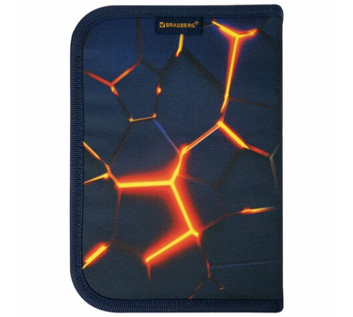 Пенал BRAUBERG, 1 отделение, 2 откидные планки, полиэстер, 21х14 см, 