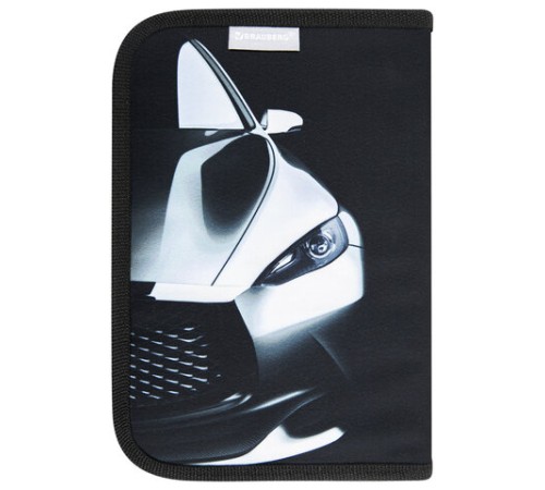 Пенал BRAUBERG с наполнением, 1 отделение, 1 откидная планка, 24 предмета, 21х14 см, 