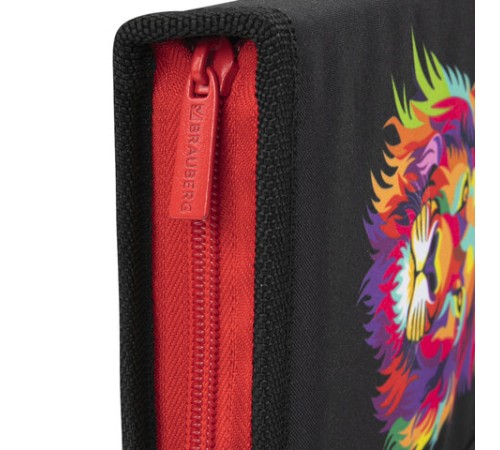 Пенал BRAUBERG с наполнением, 1 отделение, 1 откидная планка, 24 предмета, 21х14 см, 