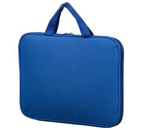 Папка на молнии с ручками STAFF EVERYDAY, А4, полиэстер, синяя, 270731