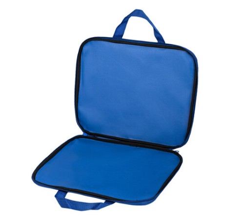 Папка на молнии с ручками STAFF EVERYDAY, А4, полиэстер, синяя, 270731