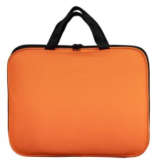 Папка на молнии с ручками STAFF EVERYDAY, А4, полиэстер, ярко-оранжевая, 270735