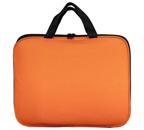 Папка на молнии с ручками STAFF EVERYDAY, А4, полиэстер, ярко-оранжевая, 270735