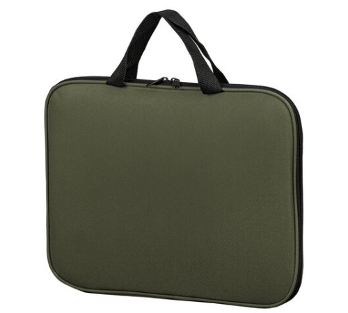 Папка на молнии с ручками STAFF EVERYDAY, А4, полиэстер, хаки, 270737