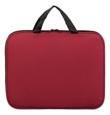 Папка на молнии с ручками STAFF EVERYDAY, А4, полиэстер, бордовая, 270738