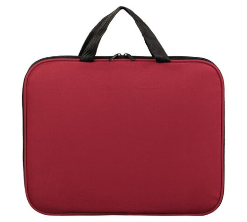 Папка на молнии с ручками STAFF EVERYDAY, А4, полиэстер, бордовая, 270738