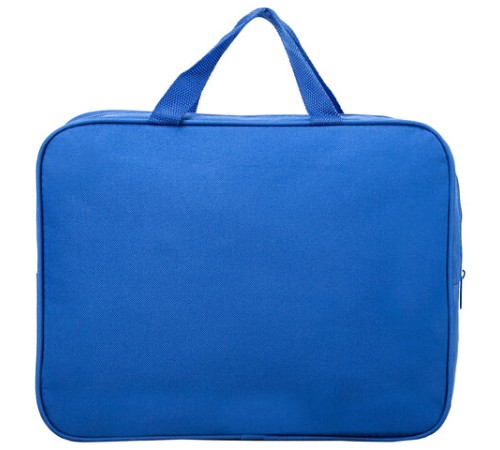 Папка на молнии с ручками STAFF EVERYDAY А4, 1 отделение, полиэстер, 80 мм, синяя, 270740