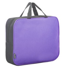 Папка на молнии с ручками STAFF EVERYDAY А4, 1 отделение, полиэстер, 80 мм, сиреневая, 270741