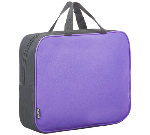 Папка на молнии с ручками STAFF EVERYDAY А4, 1 отделение, полиэстер, 80 мм, сиреневая, 270741