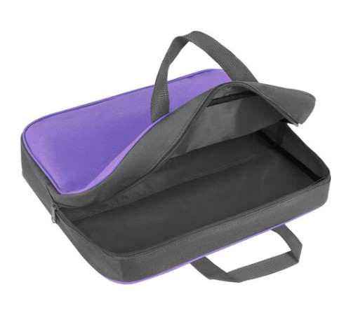 Папка на молнии с ручками STAFF EVERYDAY А4, 1 отделение, полиэстер, 80 мм, сиреневая, 270741