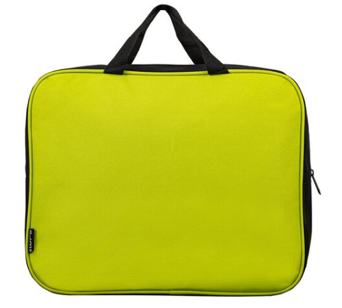 Папка на молнии с ручками STAFF EVERYDAY А4, 1 отделение, полиэстер, 80 мм, зеленая, 270742