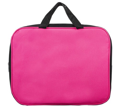 Папка на молнии с ручками STAFF EVERYDAY А4, 1 отделение, полиэстер, 80 мм, розовая, 270743