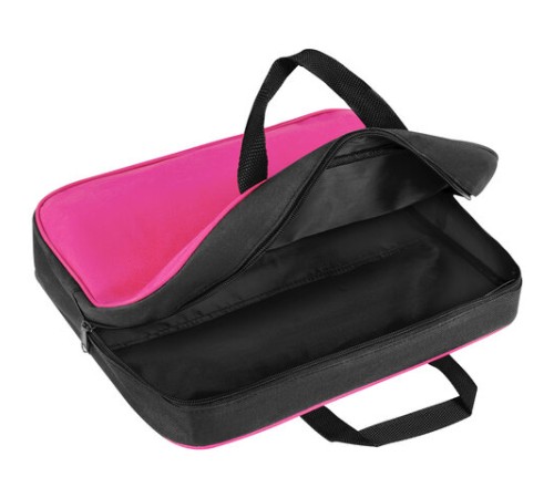 Папка на молнии с ручками STAFF EVERYDAY А4, 1 отделение, полиэстер, 80 мм, розовая, 270743