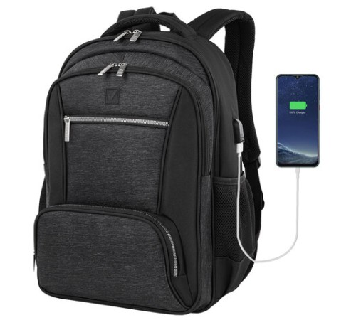 Рюкзак BRAUBERG FUNCTIONAL с отделением для ноутбука, 2 отделения, USB-порт, 