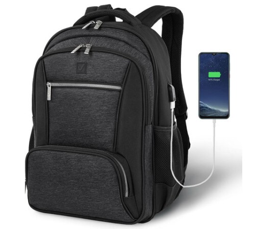Рюкзак BRAUBERG FUNCTIONAL с отделением для ноутбука, 2 отделения, USB-порт, 