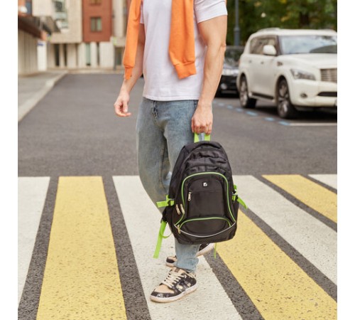 Рюкзак BRAUBERG HIGH SCHOOL универсальный, 3 отделения, 