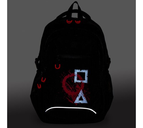 Рюкзак BRAUBERG CONTENT универсальный, 3 отделения, светоотражающий принт, 