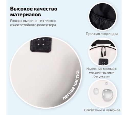 Рюкзак BRAUBERG POSITIVE универсальный, карман-антивор, 