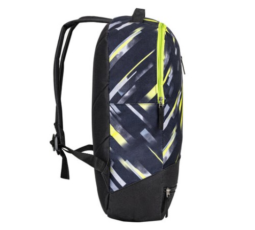 Рюкзак STAFF STRIKE универсальный, 3 кармана, черно-салатовый, 45х27х12 см, 270783