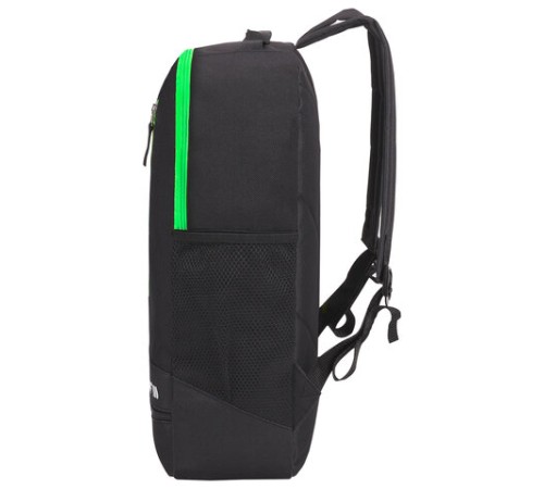 Рюкзак STAFF STRIKE универсальный, 3 кармана, черный с салатовыми деталями, 45х27х12 см, 270785