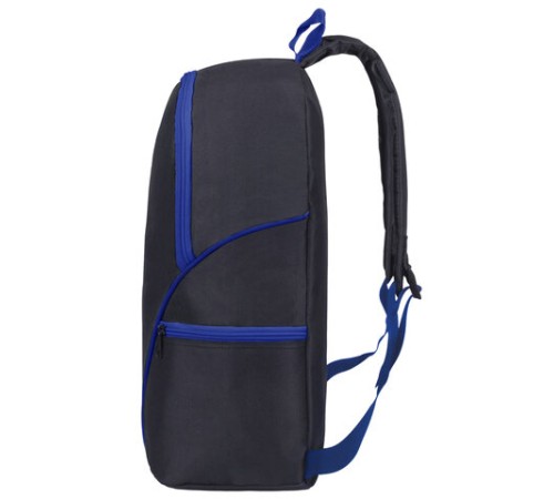 Рюкзак STAFF TRIP универсальный, 2 кармана, черный с синими деталями, 40x27x15,5 см, 270786
