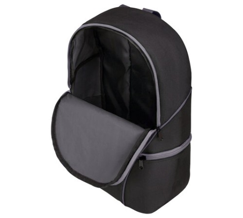 Рюкзак STAFF TRIP универсальный, 2 кармана, черный с серыми деталями, 40x27x15,5 см, 270787