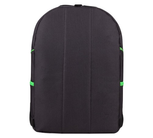 Рюкзак STAFF TRIP универсальный, 2 кармана, черный с салатовыми деталями, 40x27x15,5 см, 270788