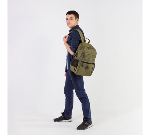 Рюкзак BRAUBERG DYNAMIC универсальный, эргономичный, хаки, 43х30х13 см, 270804