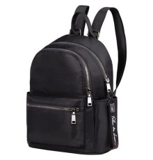 Рюкзак BRAUBERG PODIUM женский, 2 отделения, карман-антивор, нейлон, черный, 33х24х13 см, 270816