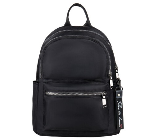 Рюкзак BRAUBERG PODIUM женский, 2 отделения, карман-антивор, нейлон, черный, 33х24х13 см, 270816