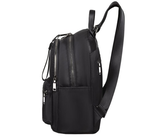 Рюкзак BRAUBERG PODIUM женский, 2 отделения, карман-антивор, нейлон, черный, 33х24х13 см, 270816