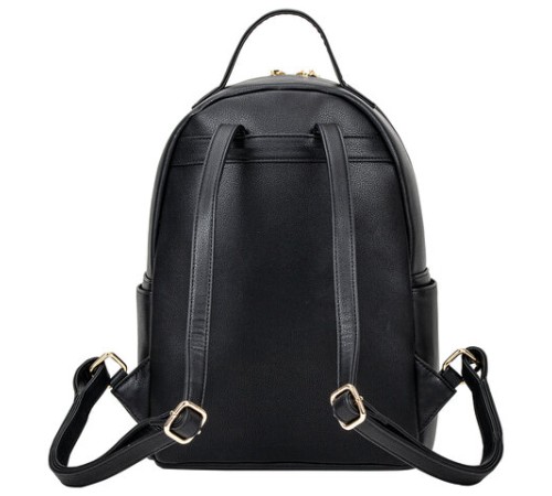 Рюкзак из экокожи BRAUBERG PODIUM женский, с отделением для планшета, черный, 34x25x13 см, 270817