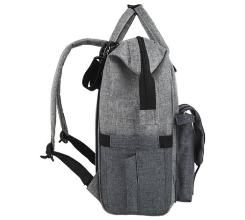Рюкзак для мамы BRAUBERG MOMMY, крепления для коляски, термокарманы, серый, 41x24x17 см, 270818